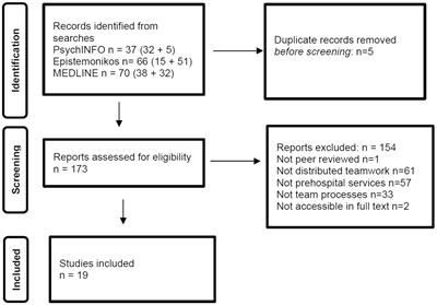 Distributed team processes in healthcare services: a scoping review